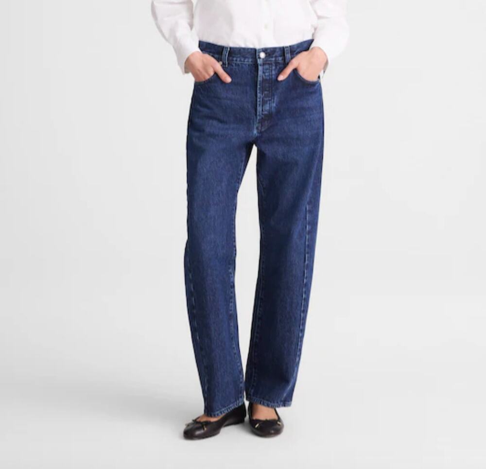 Madewell Pieced Barrel-Leg Jeans 29 NWT